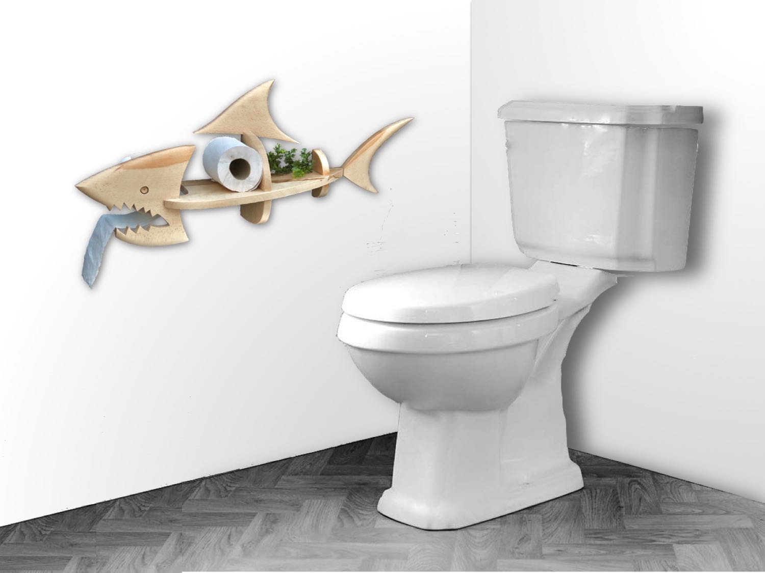 Dérouleur à papier toilette Requin - Simon Bouvet