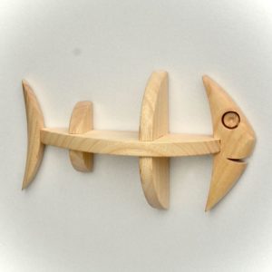 vue de face du poisson 21cm